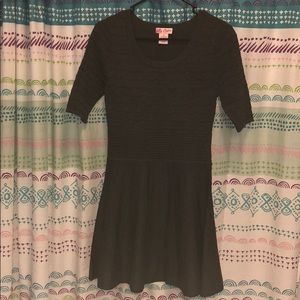 Charcoal gray sweater dress